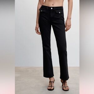Mango flared Jean with front button pocket